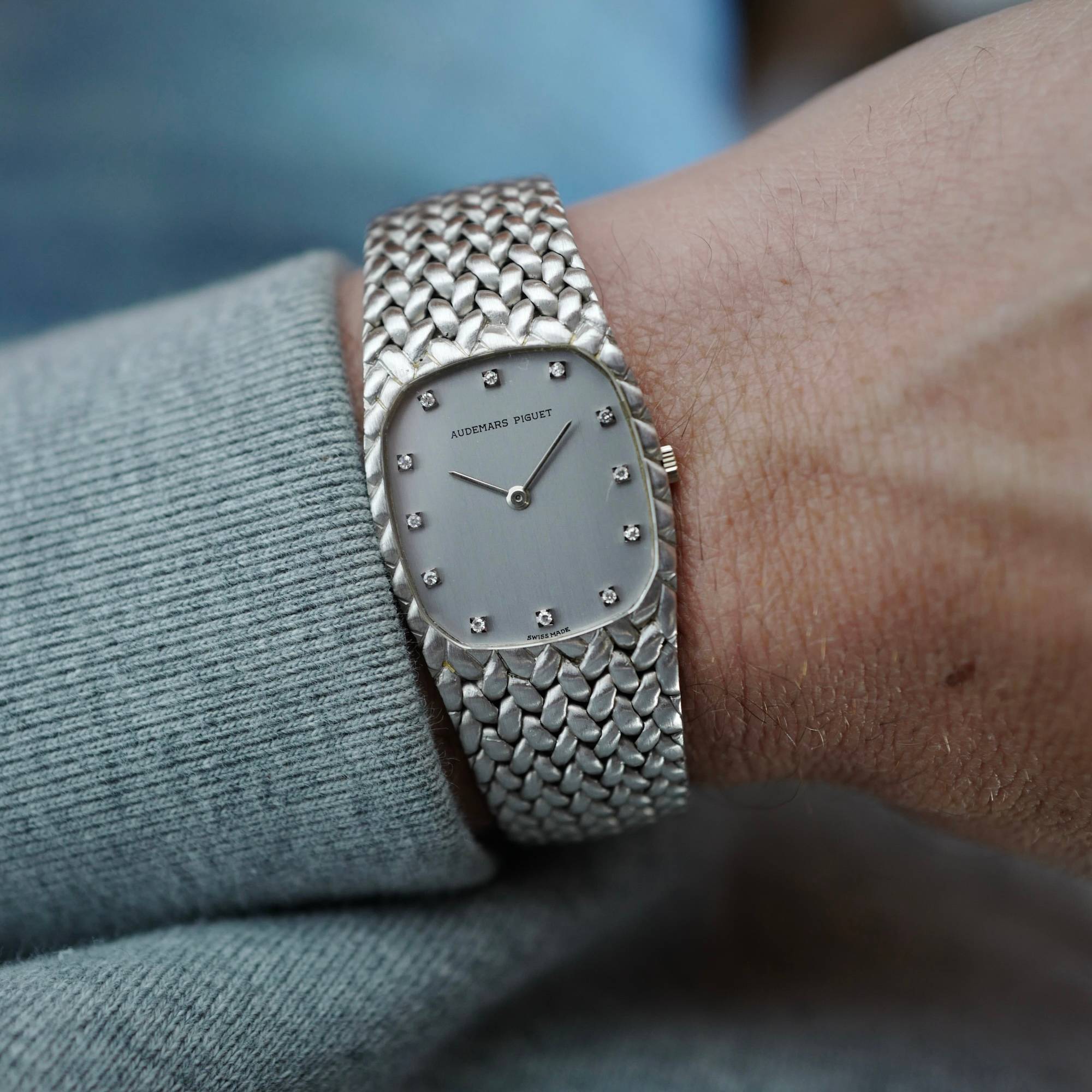 Audemars Piguet - Audemars Piguet White Gold Cobra Band Watch Ref. 56525 - The Keystone Watches