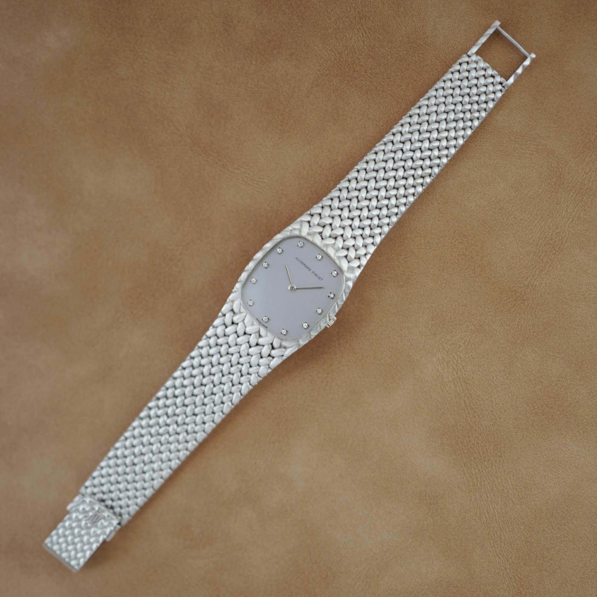 Audemars Piguet - Audemars Piguet White Gold Cobra Band Watch Ref. 56525 - The Keystone Watches