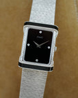 Piaget White Gold Onyx & Diamond Watch