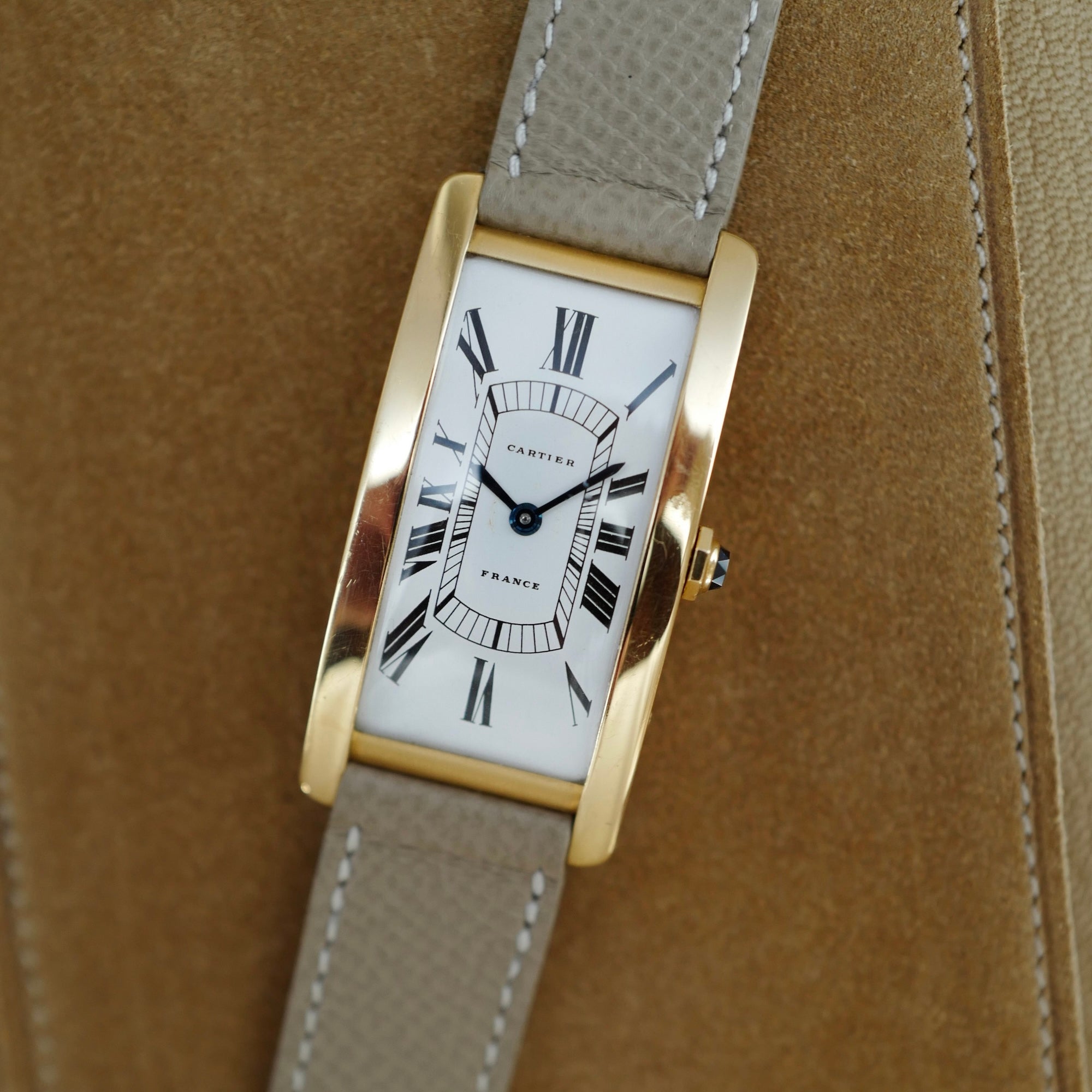 Cartier Yellow Gold Large Tank Cintree, Circa 1960s