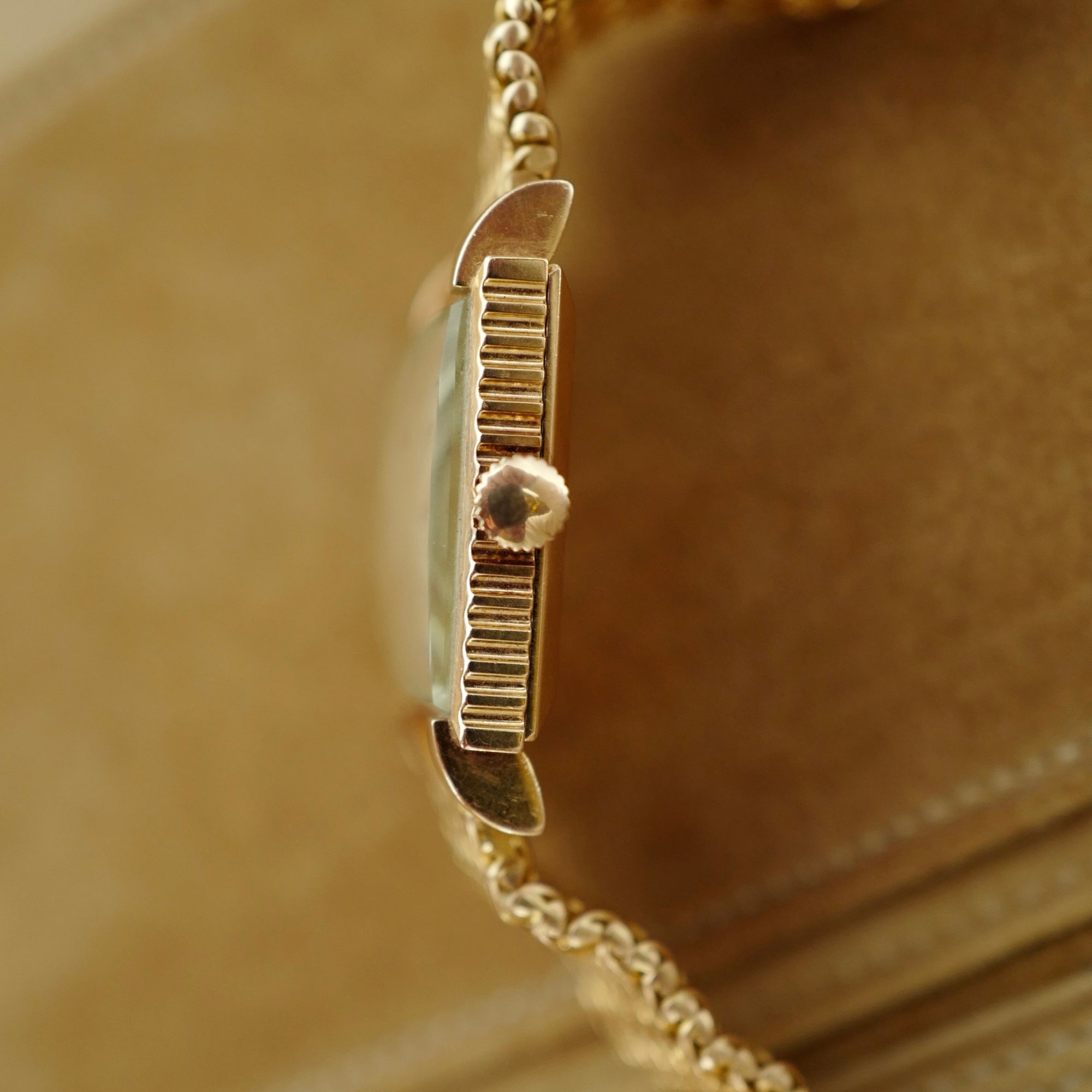 Patek Philippe - Patek Philippe Rose Gold Square Watch Ref. 2472 with Ribbed Fluted Case and Bracelet - The Keystone Watches