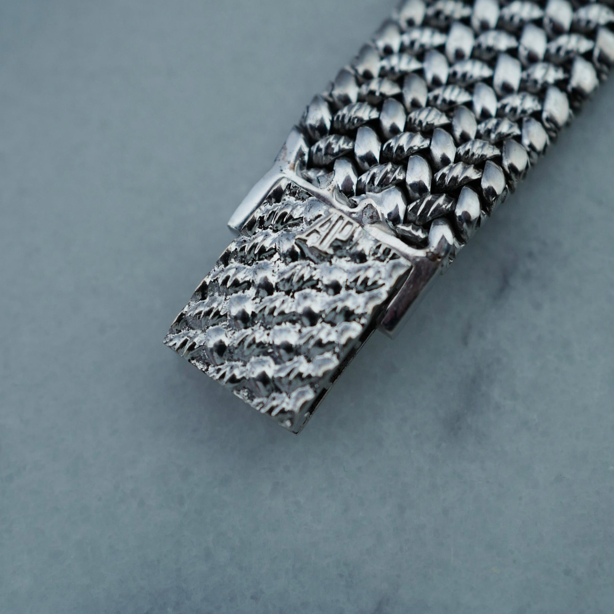 Audemars Piguet White Gold Watch with Pave Diamonds and Emeralds