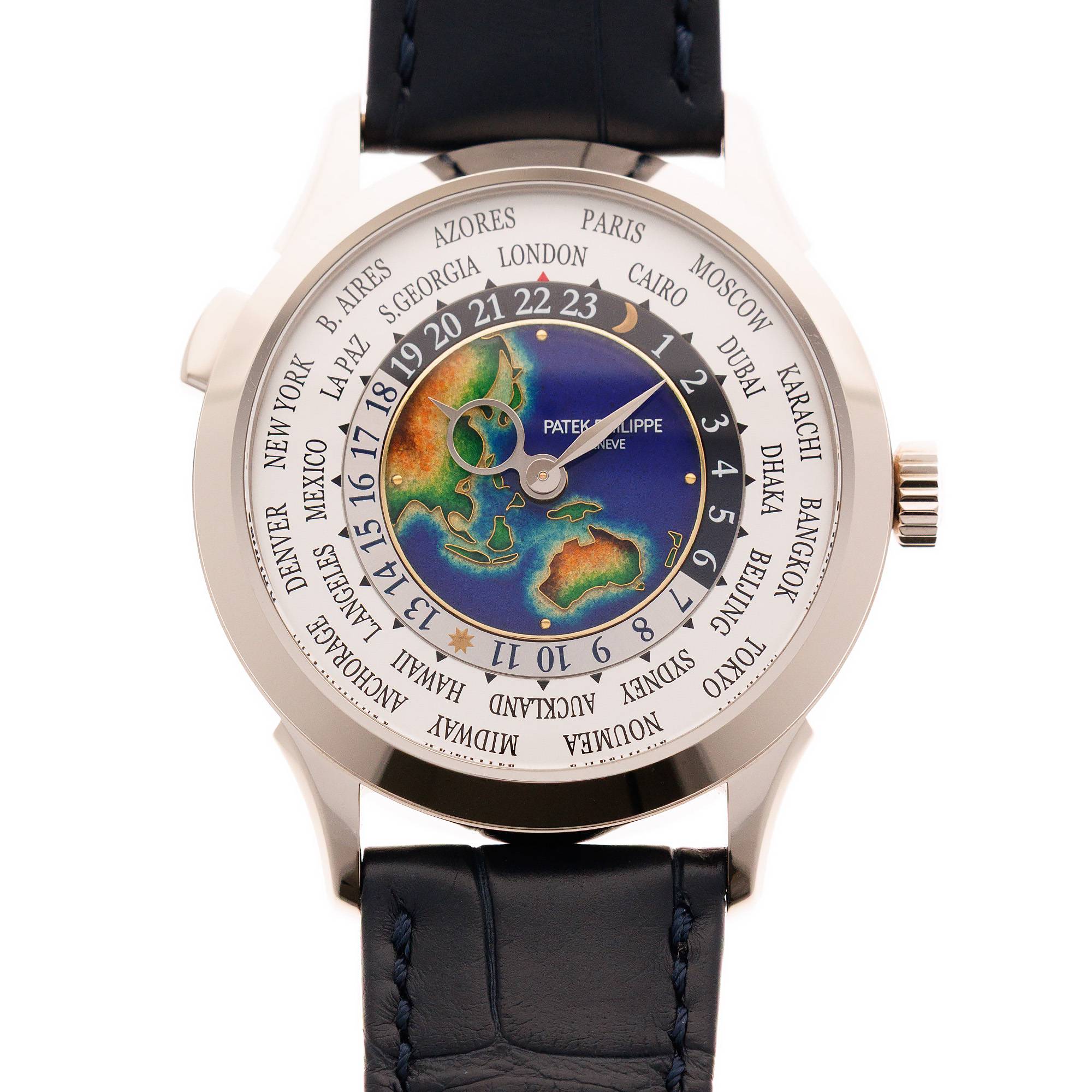 Patek Philippe - Patek Philippe White Gold World Time Enamel Watch Ref. 5231 - The Keystone Watches