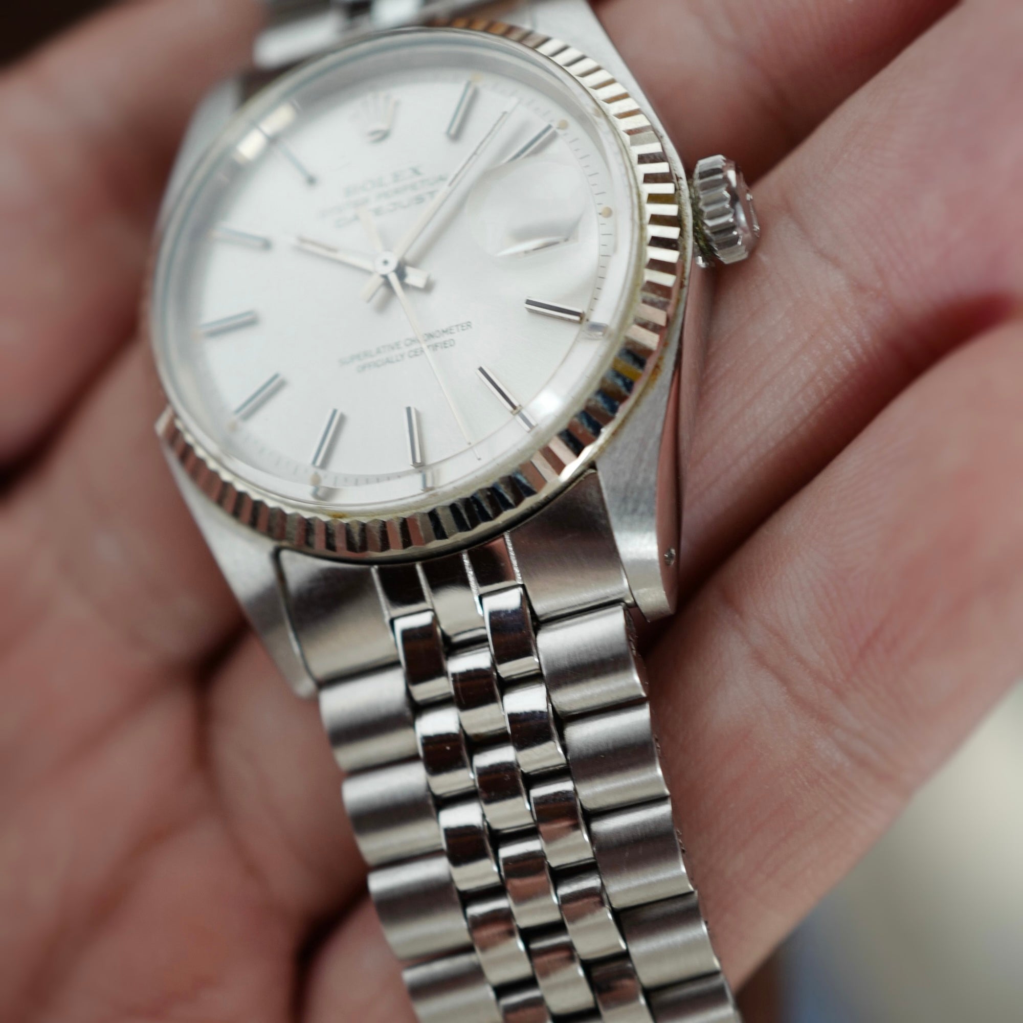 Rolex Steel Datejust Ref. 1601 in Like-New Condition with Original Warranty (New Arrival)