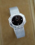Piaget - Piaget White Gold Large Diagonal Baguette Bezel Watch with Onyx Dial 7334A6 - The Keystone Watches