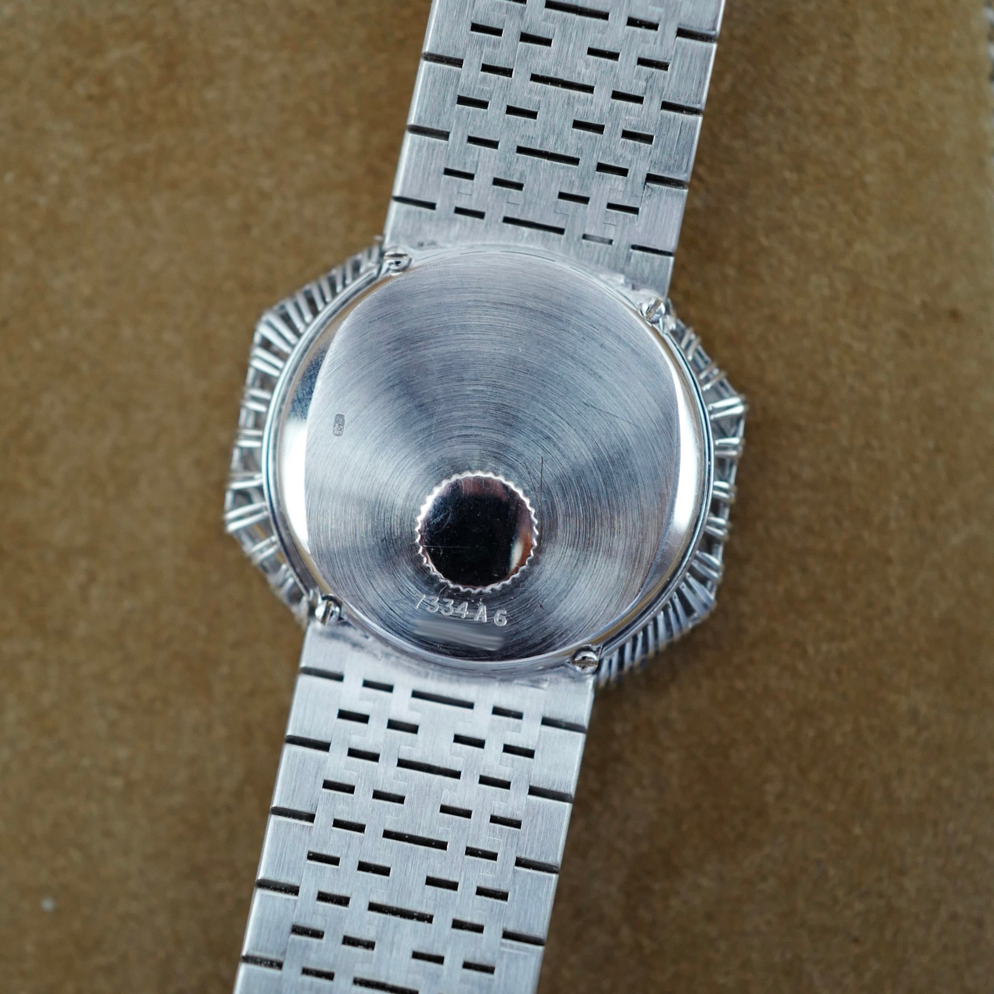 Piaget - Piaget White Gold Large Diagonal Baguette Bezel Watch with Onyx Dial 7334A6 - The Keystone Watches