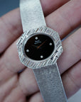 Piaget - Piaget White Gold Large Diagonal Baguette Bezel Watch with Onyx Dial 7334A6 - The Keystone Watches