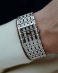 Piaget White Gold Dancer Ref. 80131 with Factory Diamonds on Band
