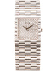 Piaget White Gold Tradition Watch Ref. 9131 with Pave Dial