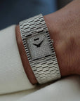 Piaget White Gold Tradition Watch Ref. 9131 with Pave Dial