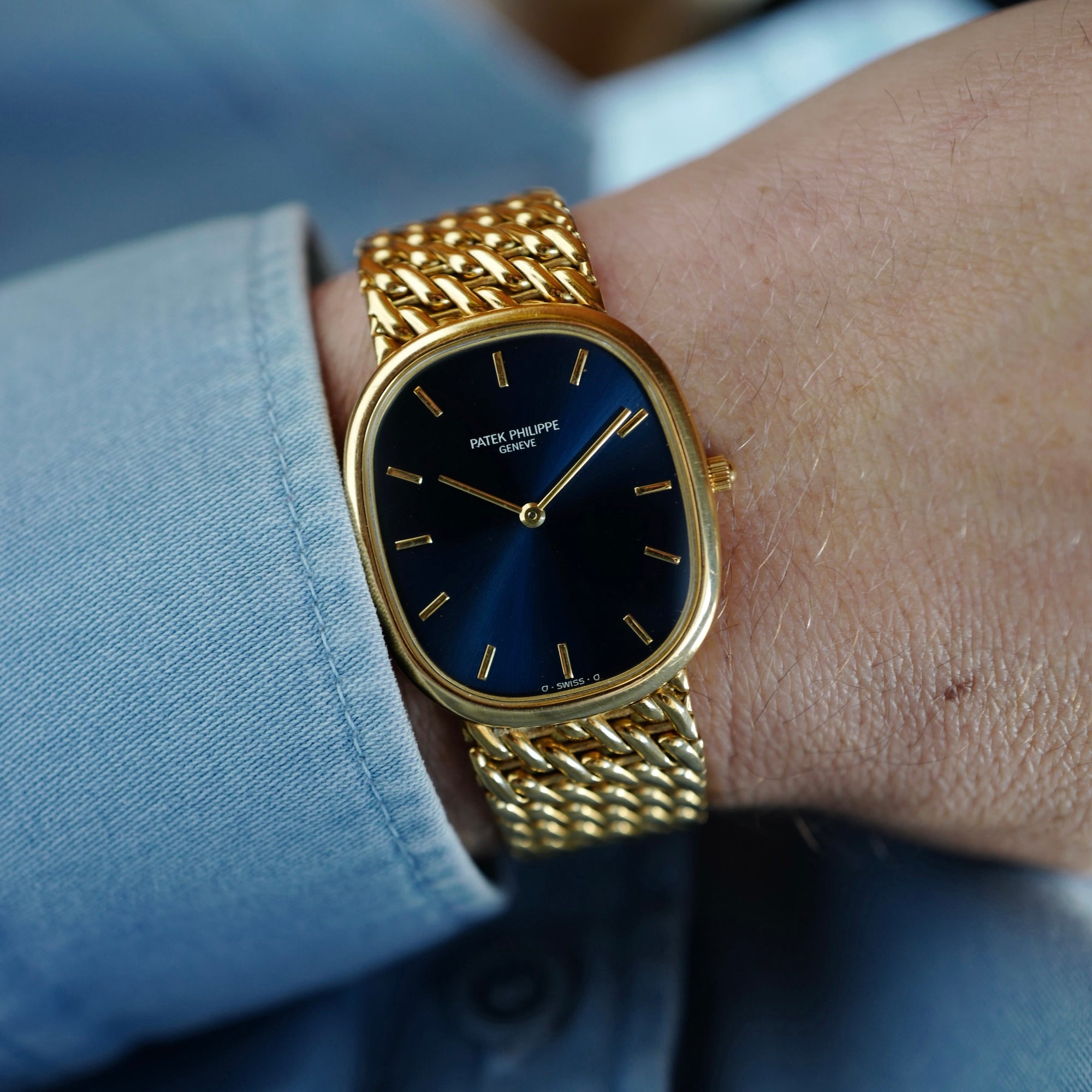 Patek Philippe Yellow Gold Automatic Ellipse Ref. 3738