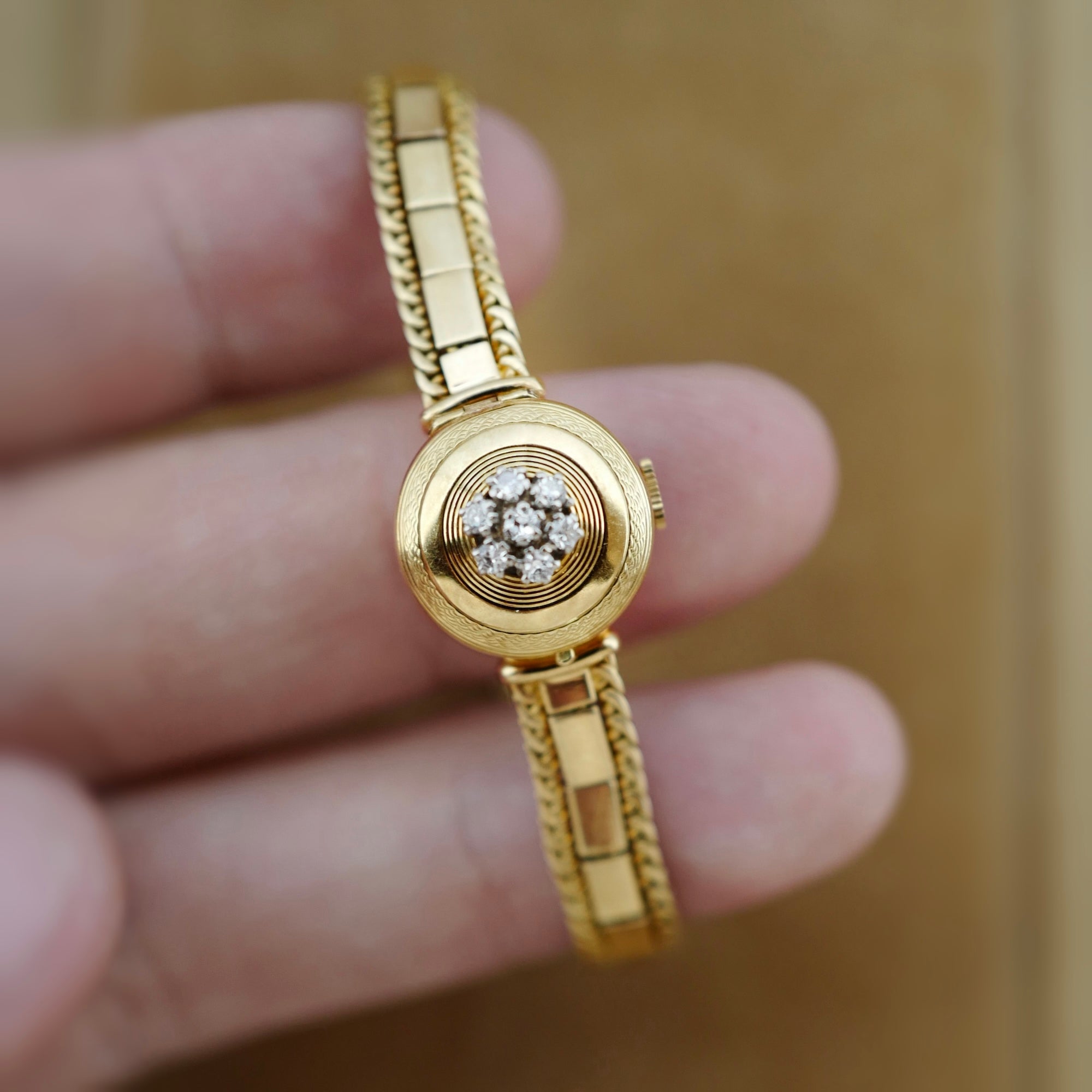 Rolex Yellow Gold Diamond Cover Watch