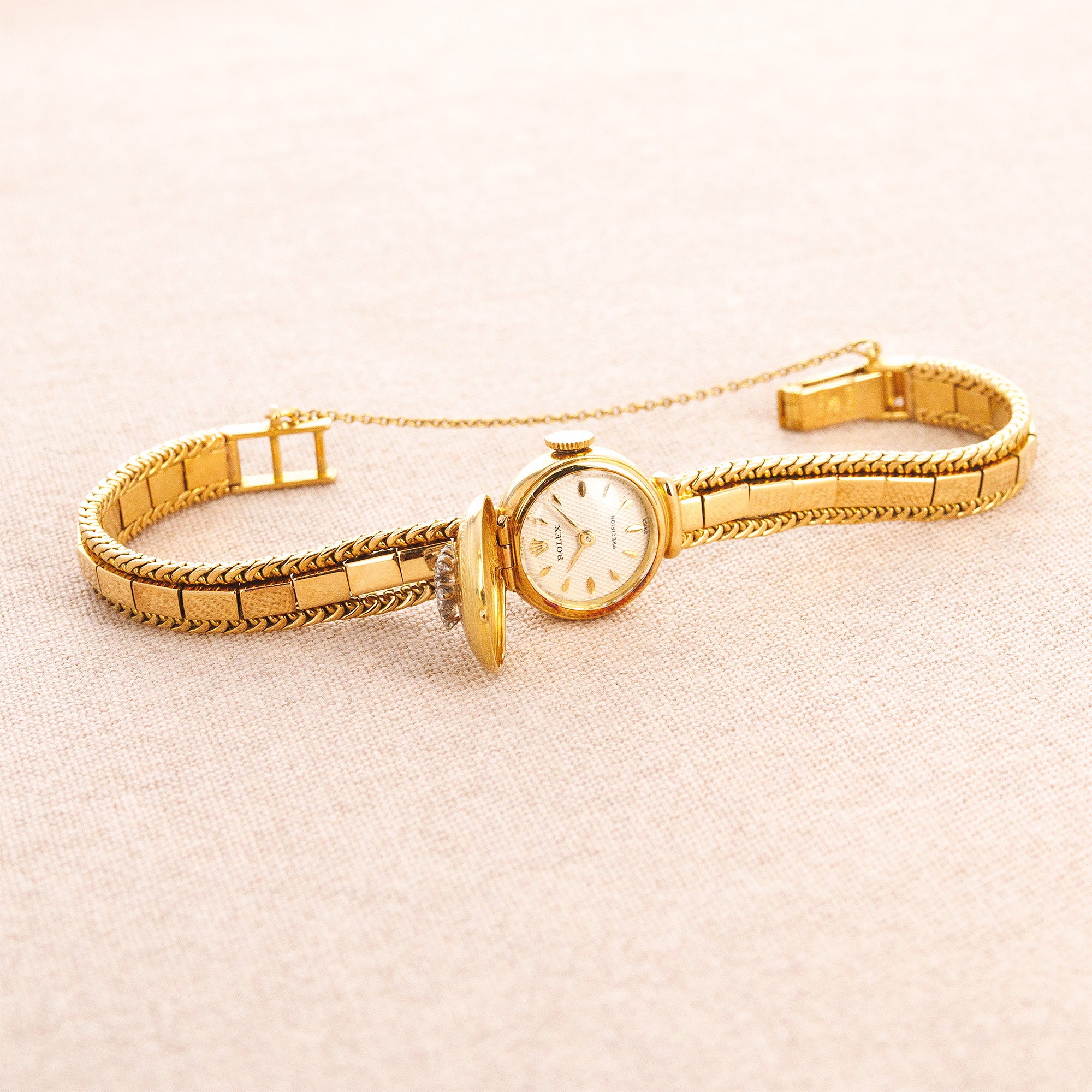 Rolex Yellow Gold Diamond Cover Watch