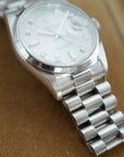 Rolex Platinum Day Date Ref. 18206 with Punched Warranty Paper