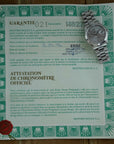 Rolex Platinum Day Date Ref. 18206 with Punched Warranty Paper