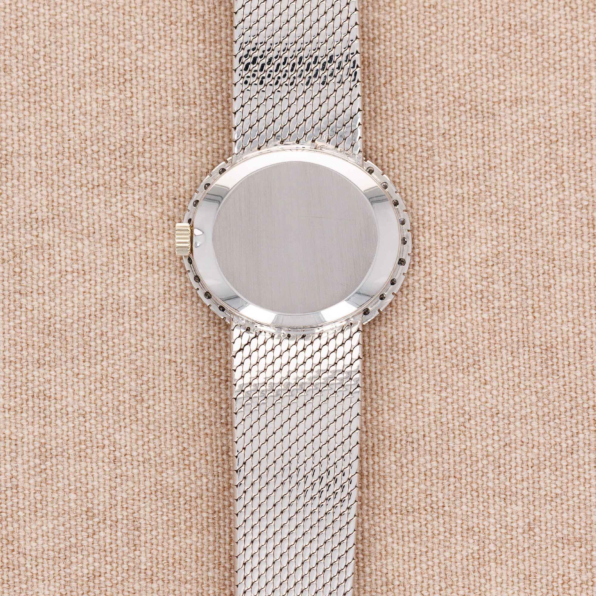 Patek White Gold Vintage Ellipse with Original Diamonds Ref. 4177