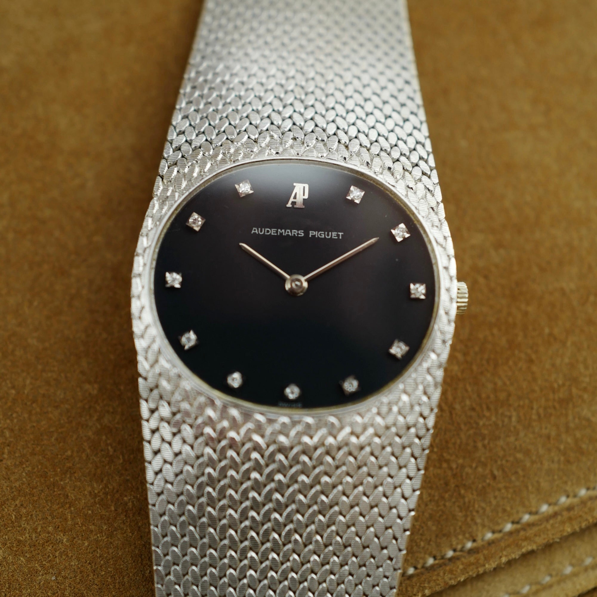 Audemars Piguet White Gold Vintage Oval Watch