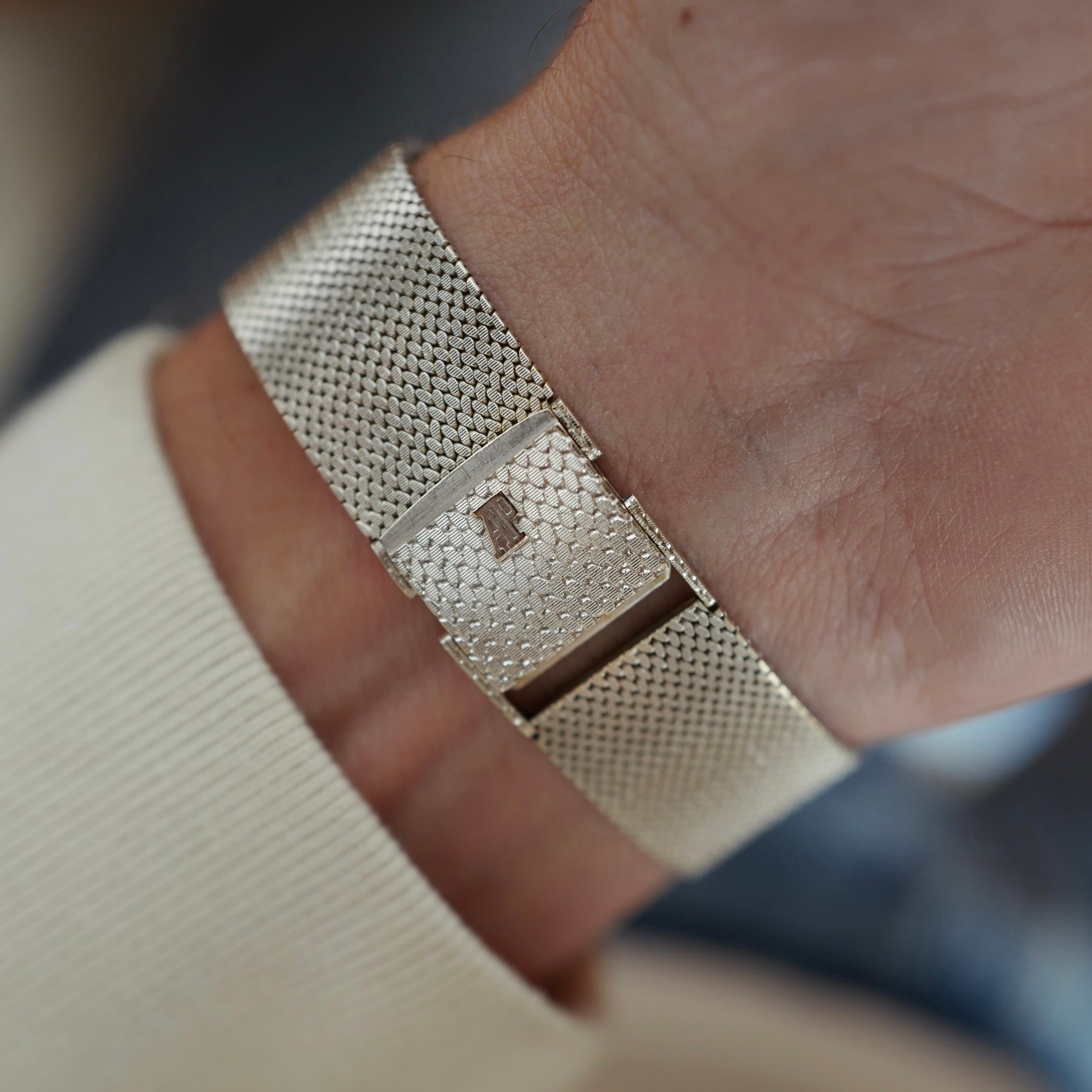 Audemars Piguet White Gold Vintage Oval Watch