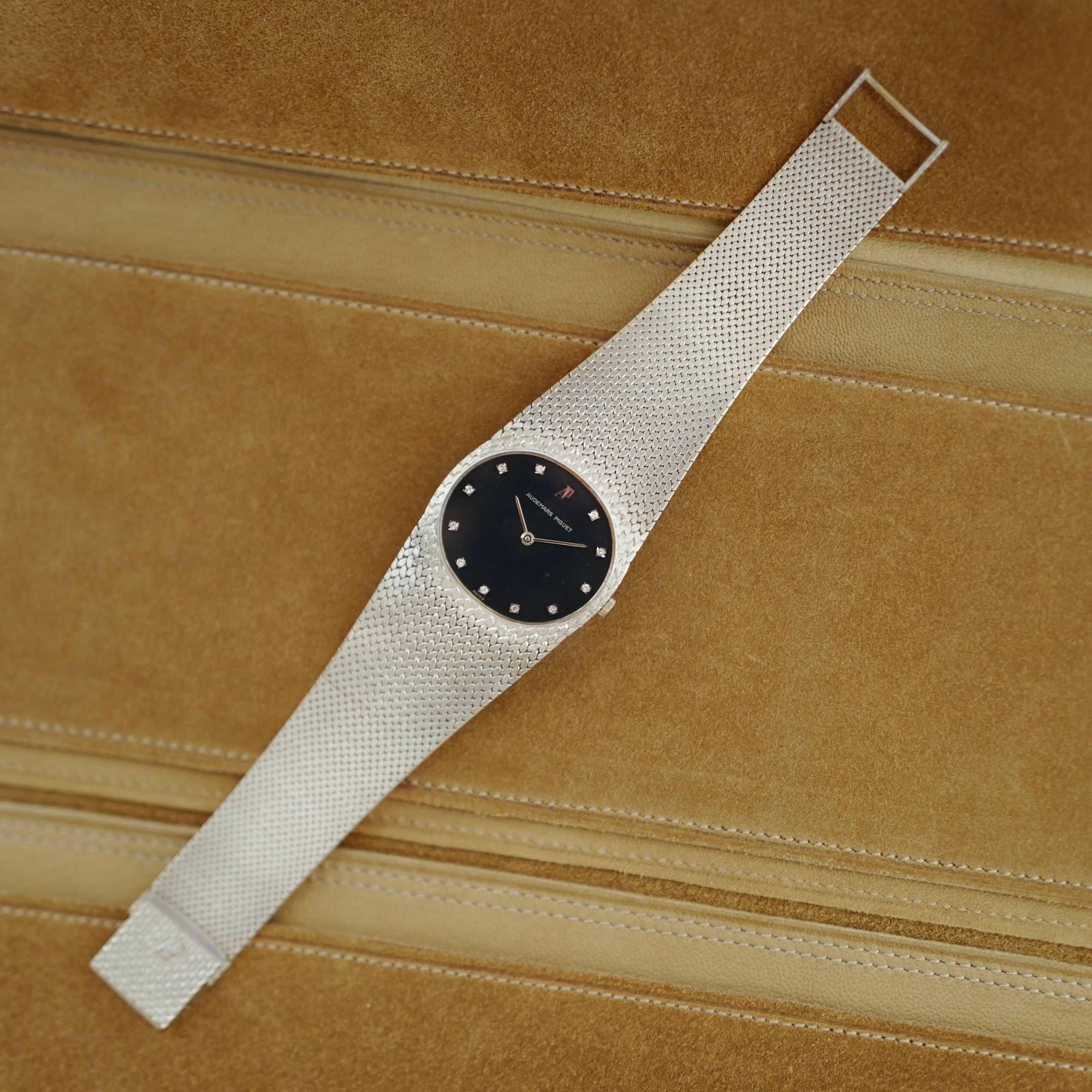 Audemars Piguet White Gold Vintage Oval Watch