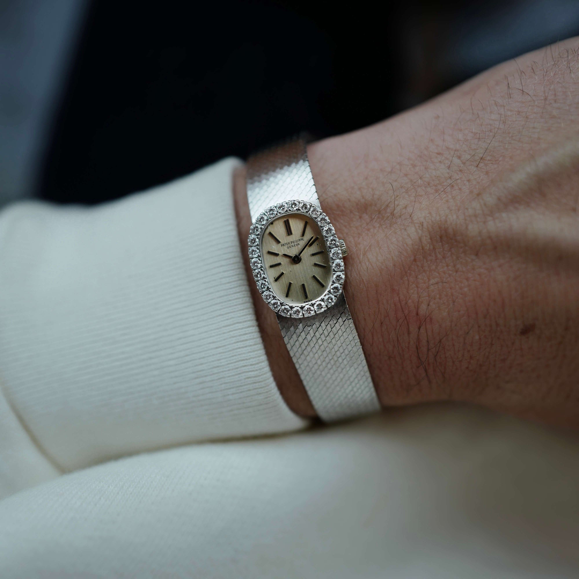 Patek Philippe White Gold Ellipse Diamond Ref. 3377