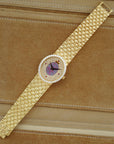 Piaget Yellow Gold Round Watch Ref. 8826 with Opal and Diamond Dial