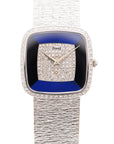 Piaget White Gold Mechanical Watch Ref. 9775A6 with Lapis, Diamond and Onyx Dial