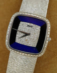 Piaget White Gold Mechanical Watch Ref. 9775A6 with Lapis, Diamond and Onyx Dial