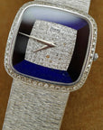 Piaget White Gold Mechanical Watch Ref. 9775A6 with Lapis, Diamond and Onyx Dial