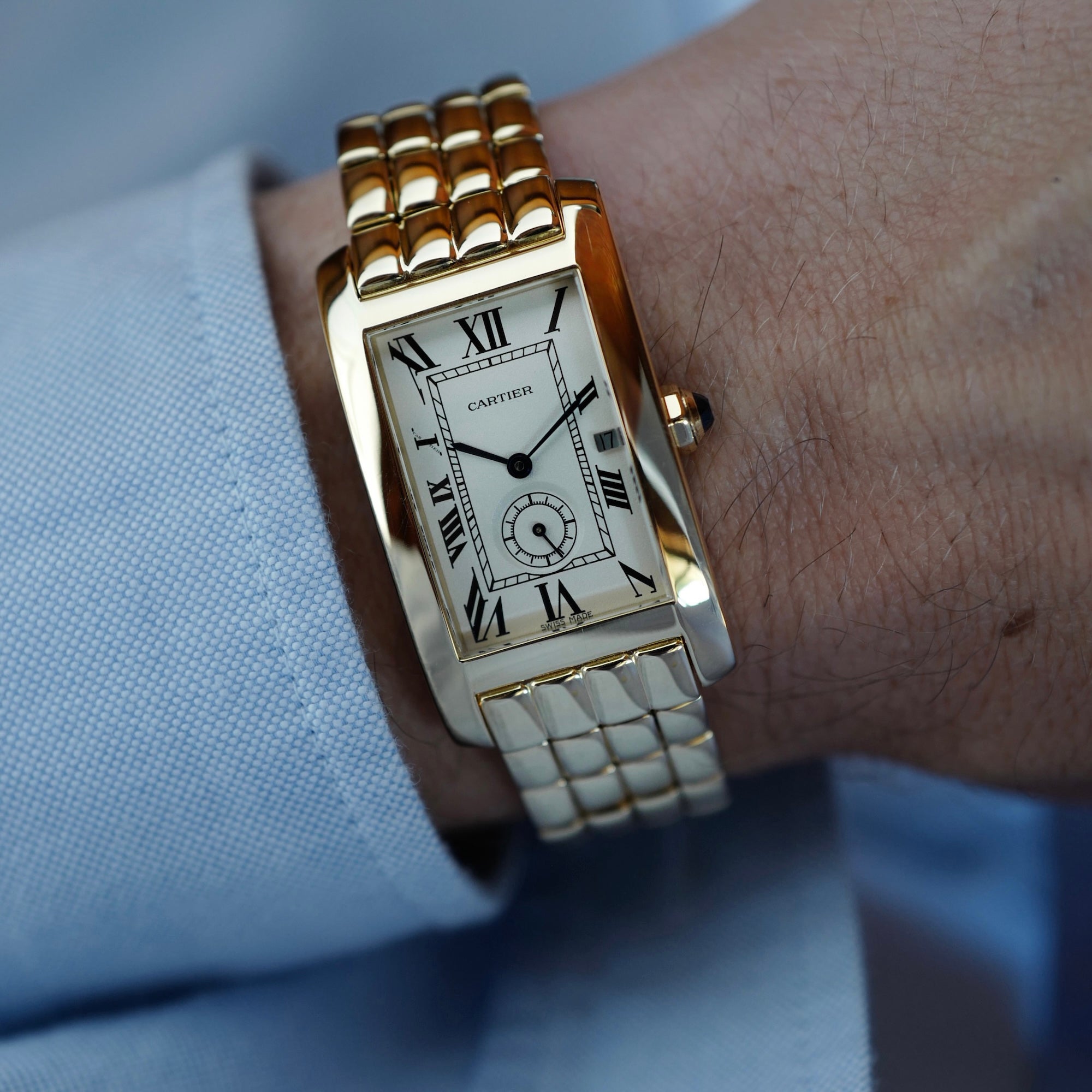 Cartier Yellow Gold Tank Americaine W26001C91