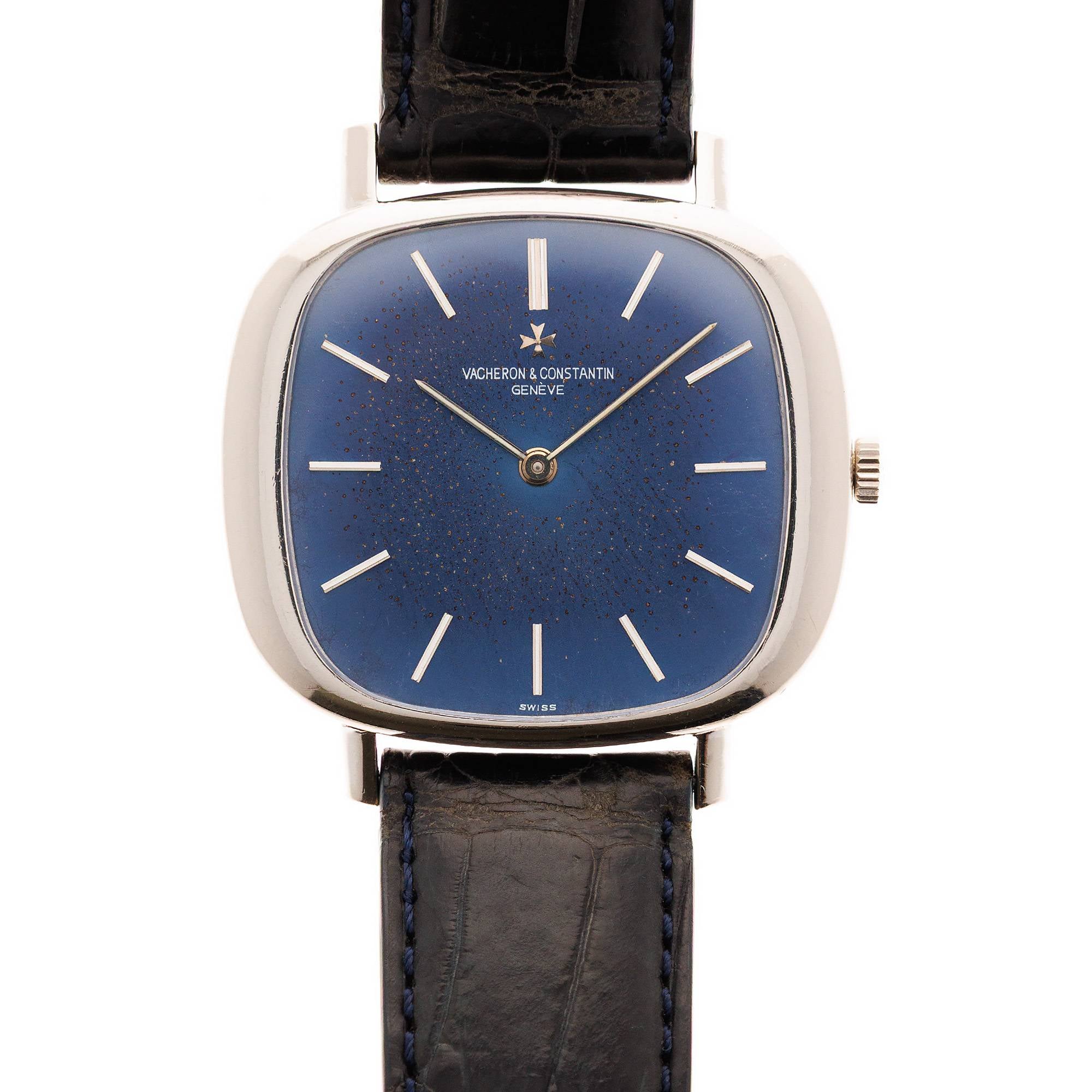 Vacheron Constantin - Vacheron Constantin White Gold TV Shaped Watch Ref. 2096 with Attractive Vintage Dial - The Keystone Watches