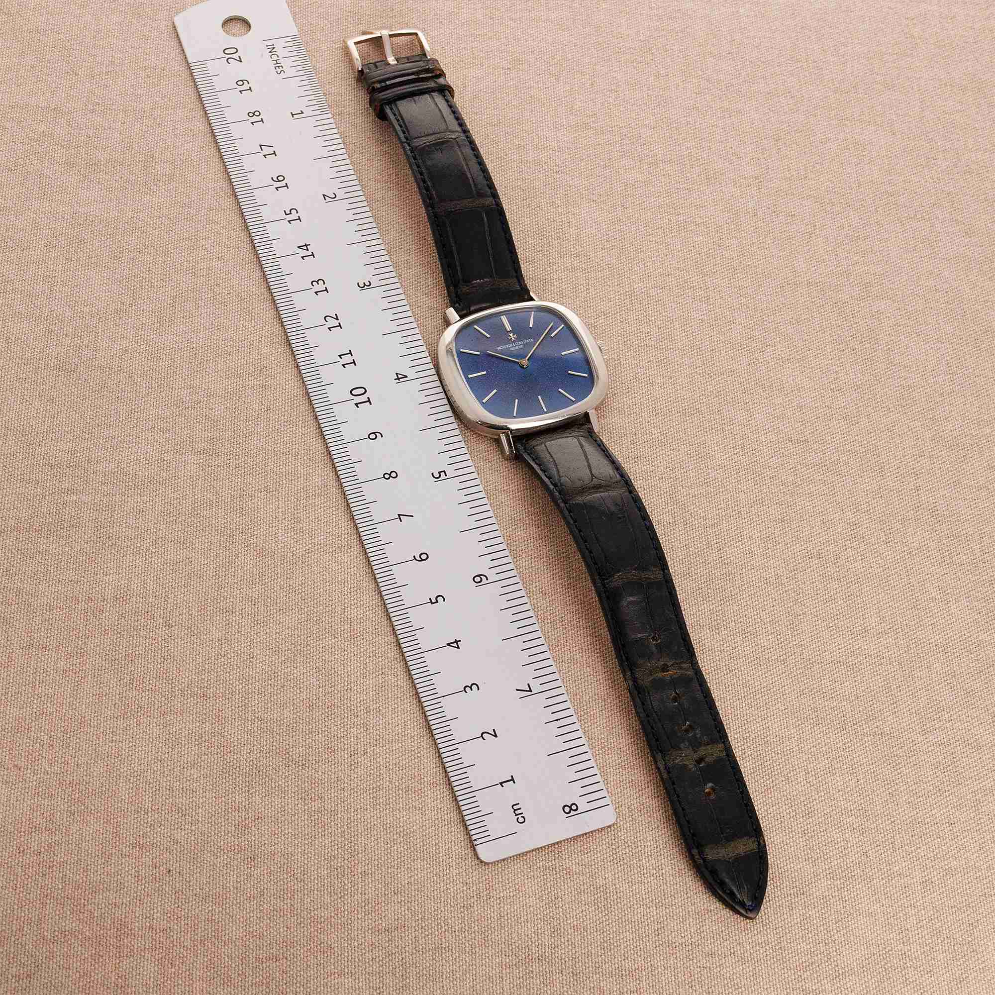 Vacheron Constantin - Vacheron Constantin White Gold TV Shaped Watch Ref. 2096 with Attractive Vintage Dial - The Keystone Watches