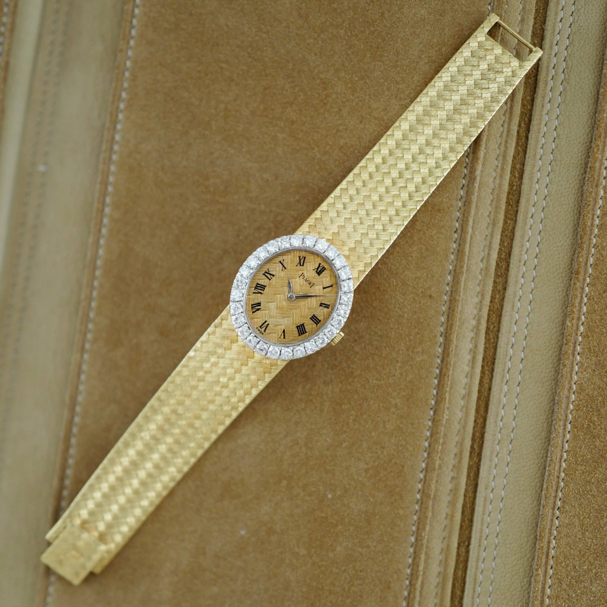 Piaget - Piaget Yellow Gold Diamond Watch Ref. 9814 - The Keystone Watches