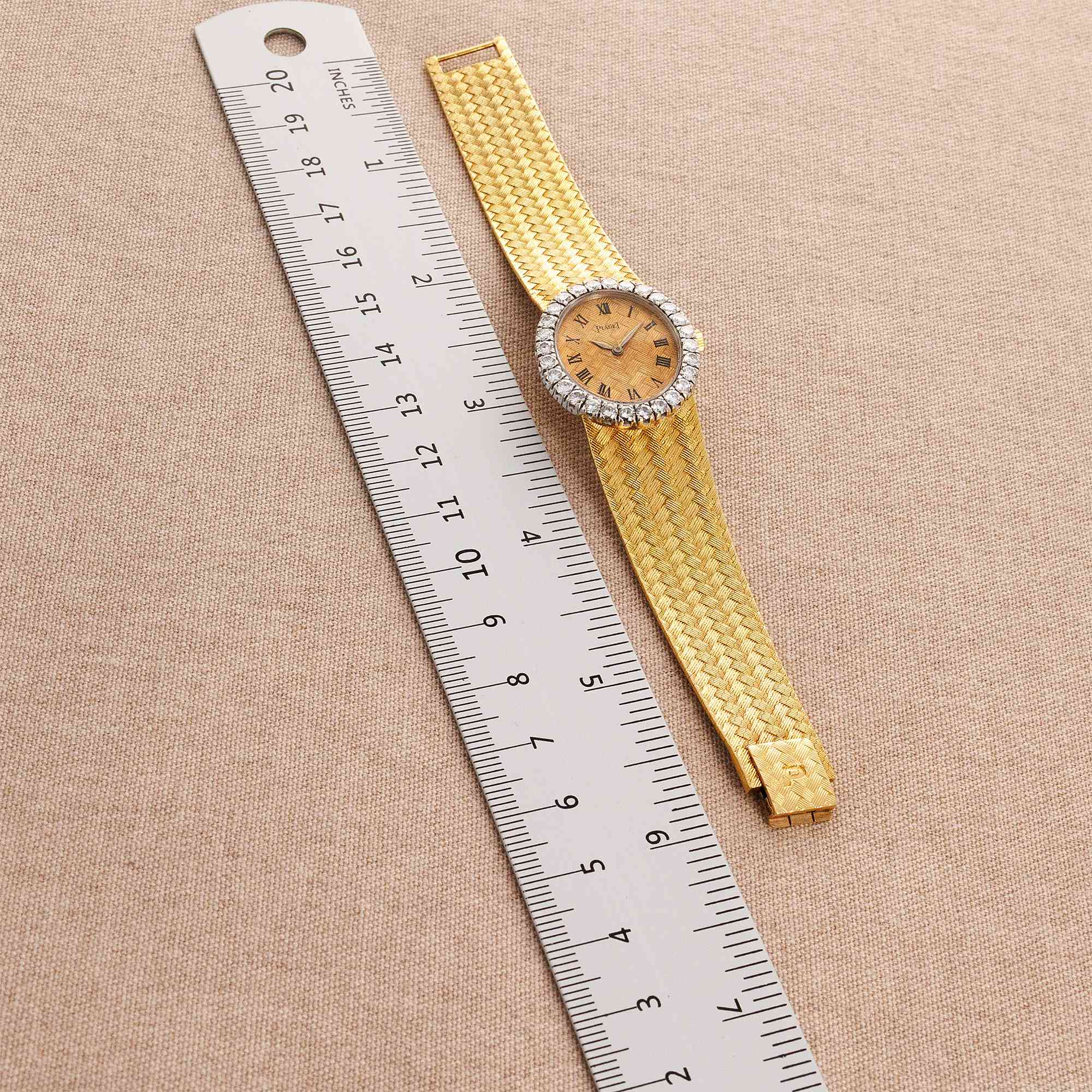 Piaget - Piaget Yellow Gold Diamond Watch Ref. 9814 - The Keystone Watches