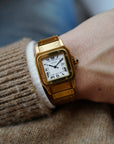 Cartier - Cartier Yellow Gold Santos Carree Auto Ref. 2960 in Superb Condition (New Arrival) - The Keystone Watches