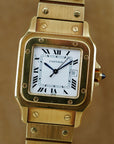 Cartier - Cartier Yellow Gold Santos Carree Auto Ref. 2960 in Superb Condition (New Arrival) - The Keystone Watches