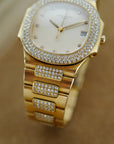 Patek Philippe - Patek Philippe Yellow Gold Nautilus Original Diamonds Watch Ref. 3900 - The Keystone Watches