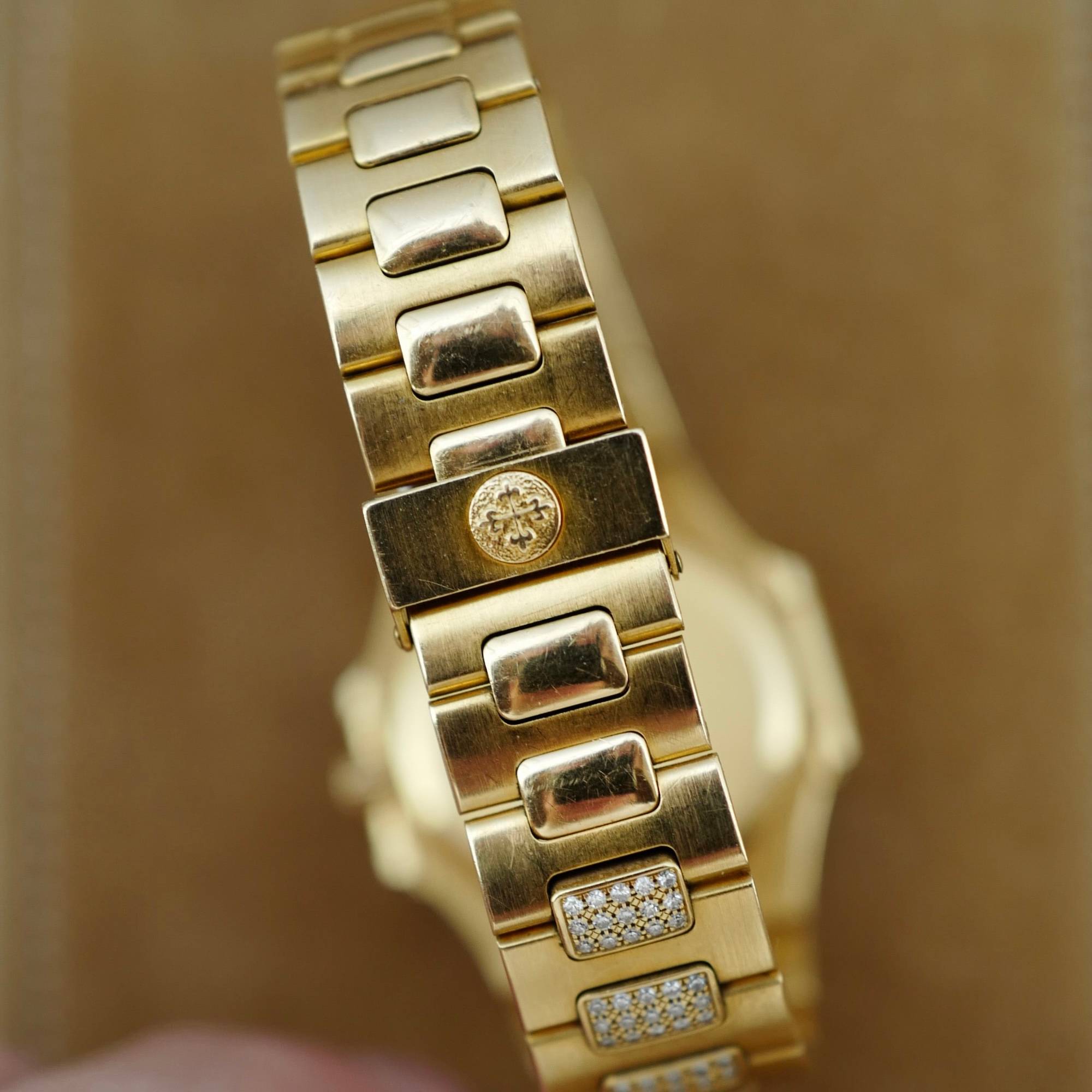 Patek Philippe - Patek Philippe Yellow Gold Nautilus Original Diamonds Watch Ref. 3900 - The Keystone Watches