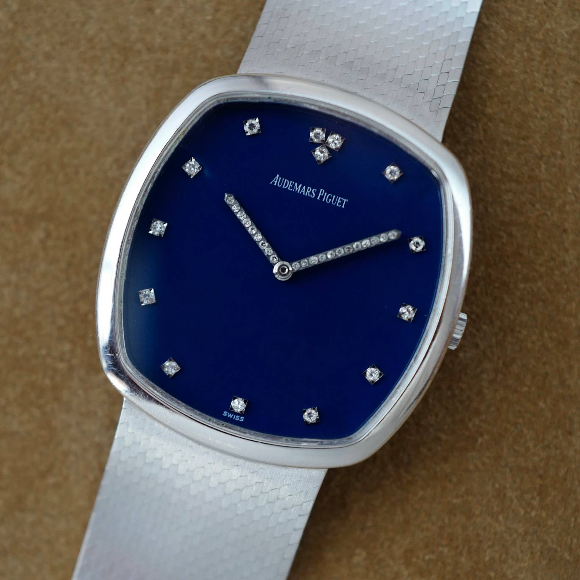 Audemars Piguet - Audemars Piguet White Gold Watch Ref. 5436 with Rare Vibrant Blue Dial - The Keystone Watches