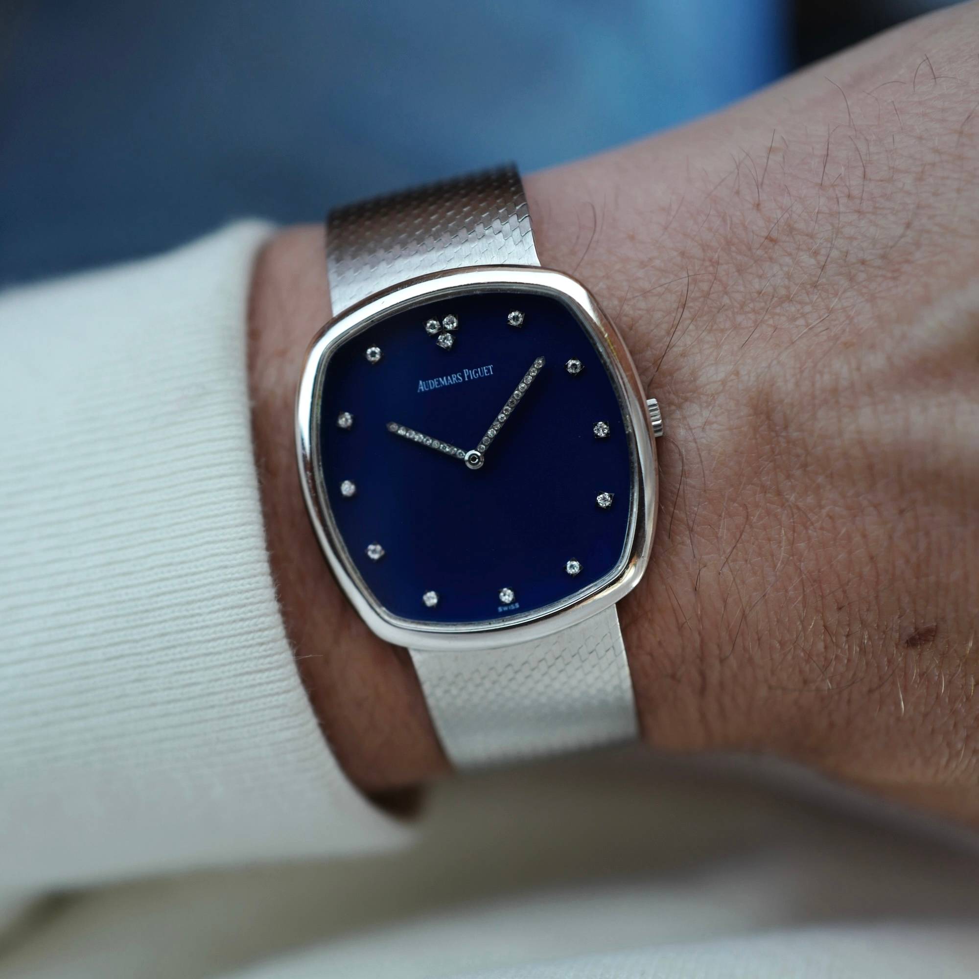 Audemars Piguet - Audemars Piguet White Gold Watch Ref. 5436 with Rare Vibrant Blue Dial - The Keystone Watches