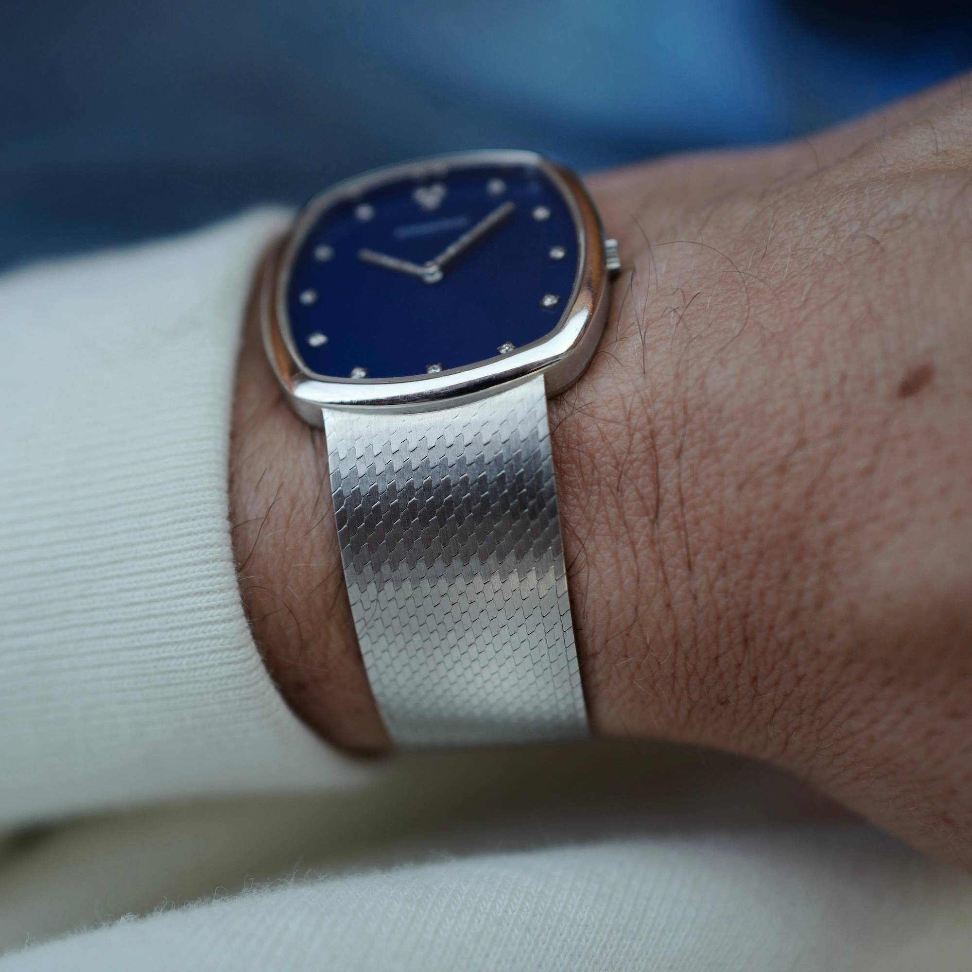 Audemars Piguet - Audemars Piguet White Gold Watch Ref. 5436 with Rare Vibrant Blue Dial - The Keystone Watches