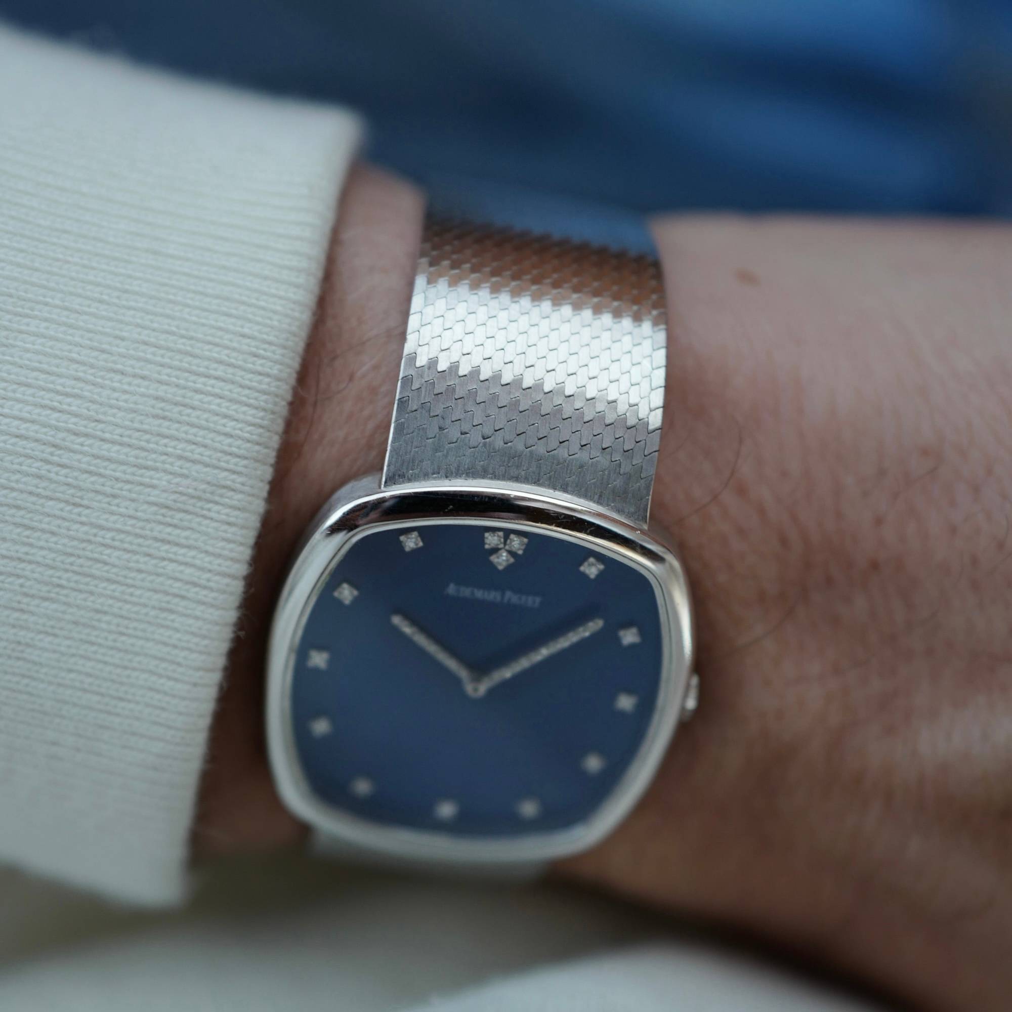 Audemars Piguet - Audemars Piguet White Gold Watch Ref. 5436 with Rare Vibrant Blue Dial - The Keystone Watches