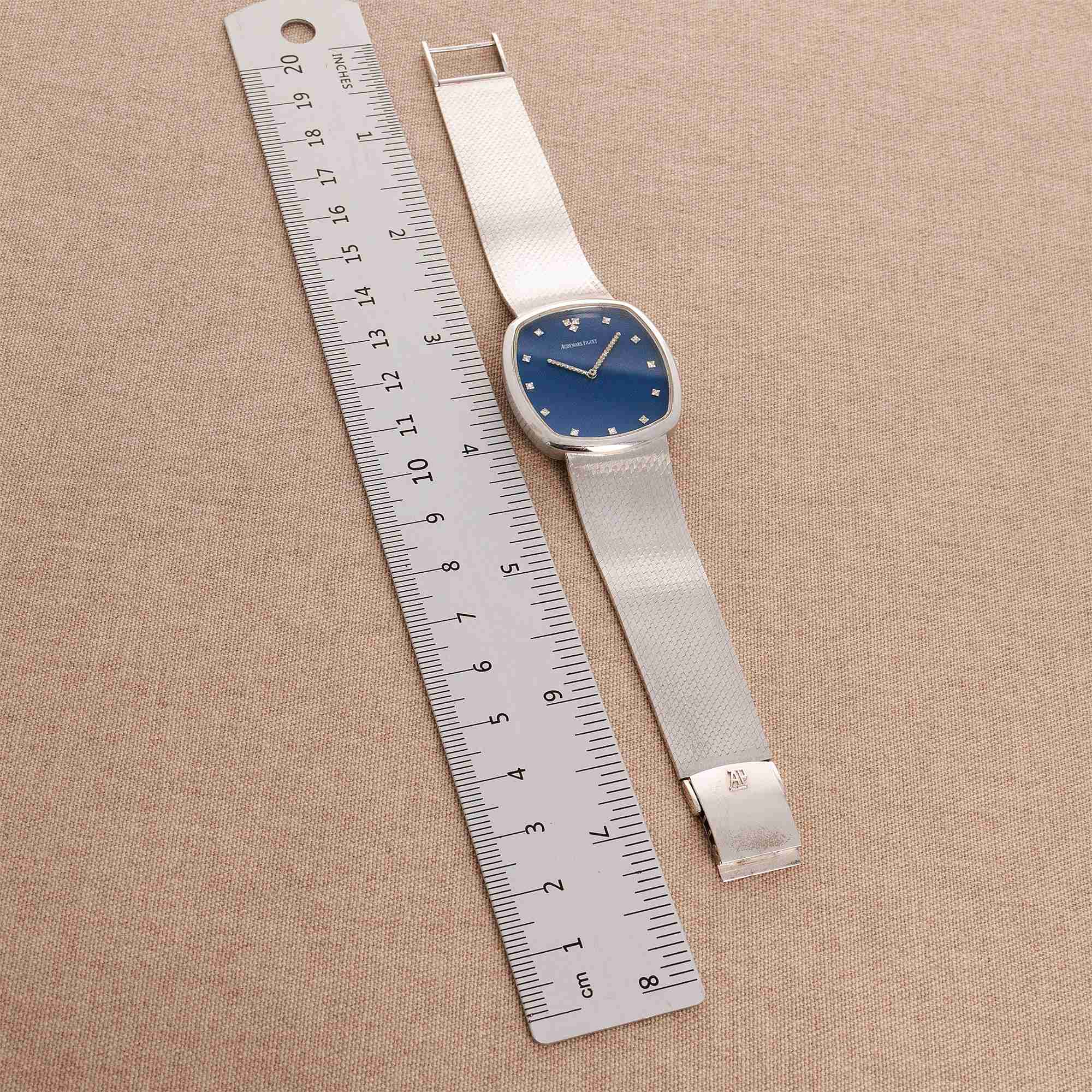 Audemars Piguet - Audemars Piguet White Gold Watch Ref. 5436 with Rare Vibrant Blue Dial - The Keystone Watches