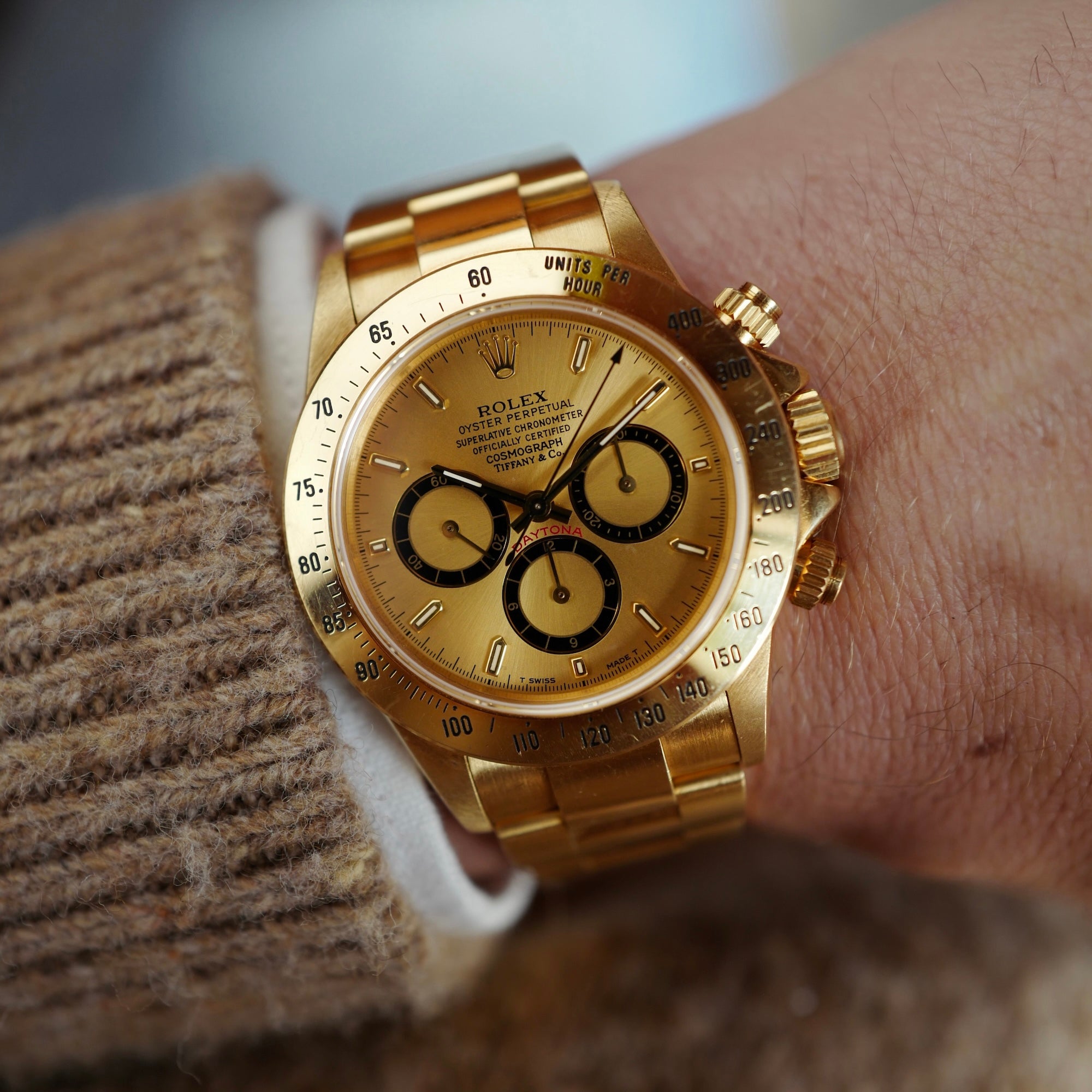 Rolex - Rolex Yellow Gold Cosmograph Daytona Zenith Watch Ref. 16528 Retailed by Tiffany & Co. - The Keystone Watches