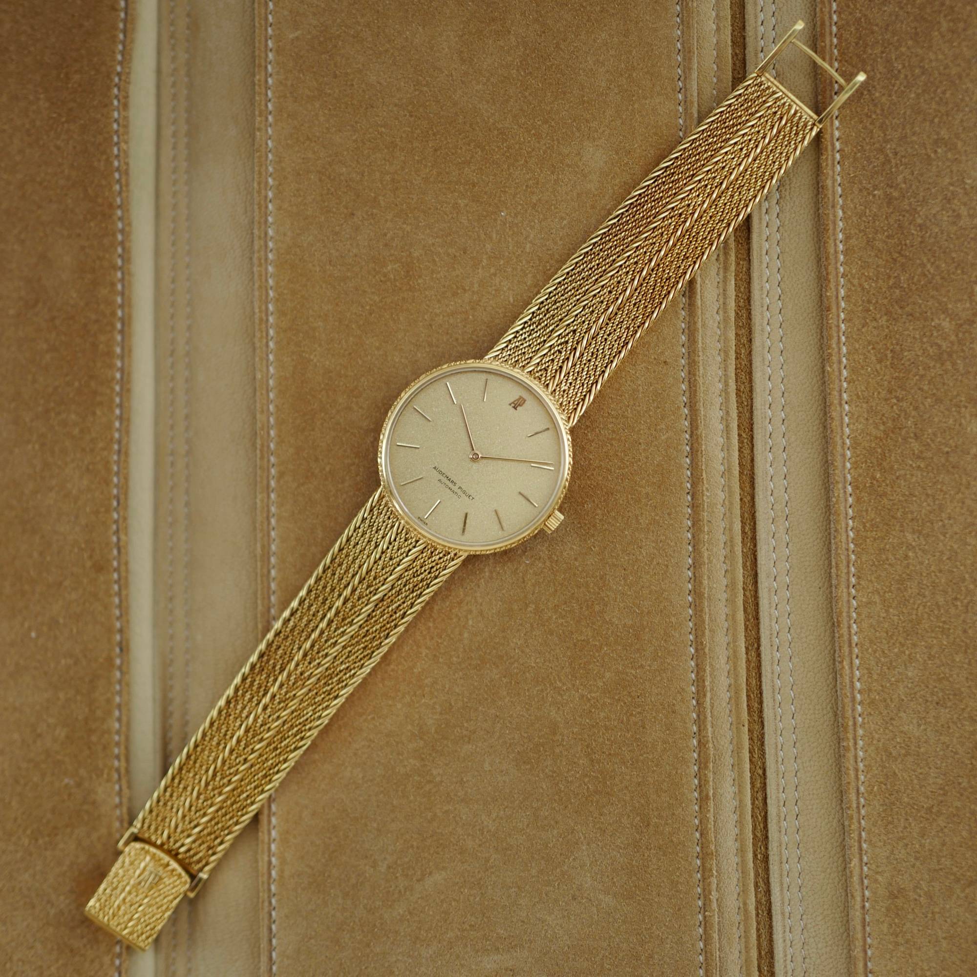 Audemars Piguet Yellow Gold Automatic Bracelet Watch