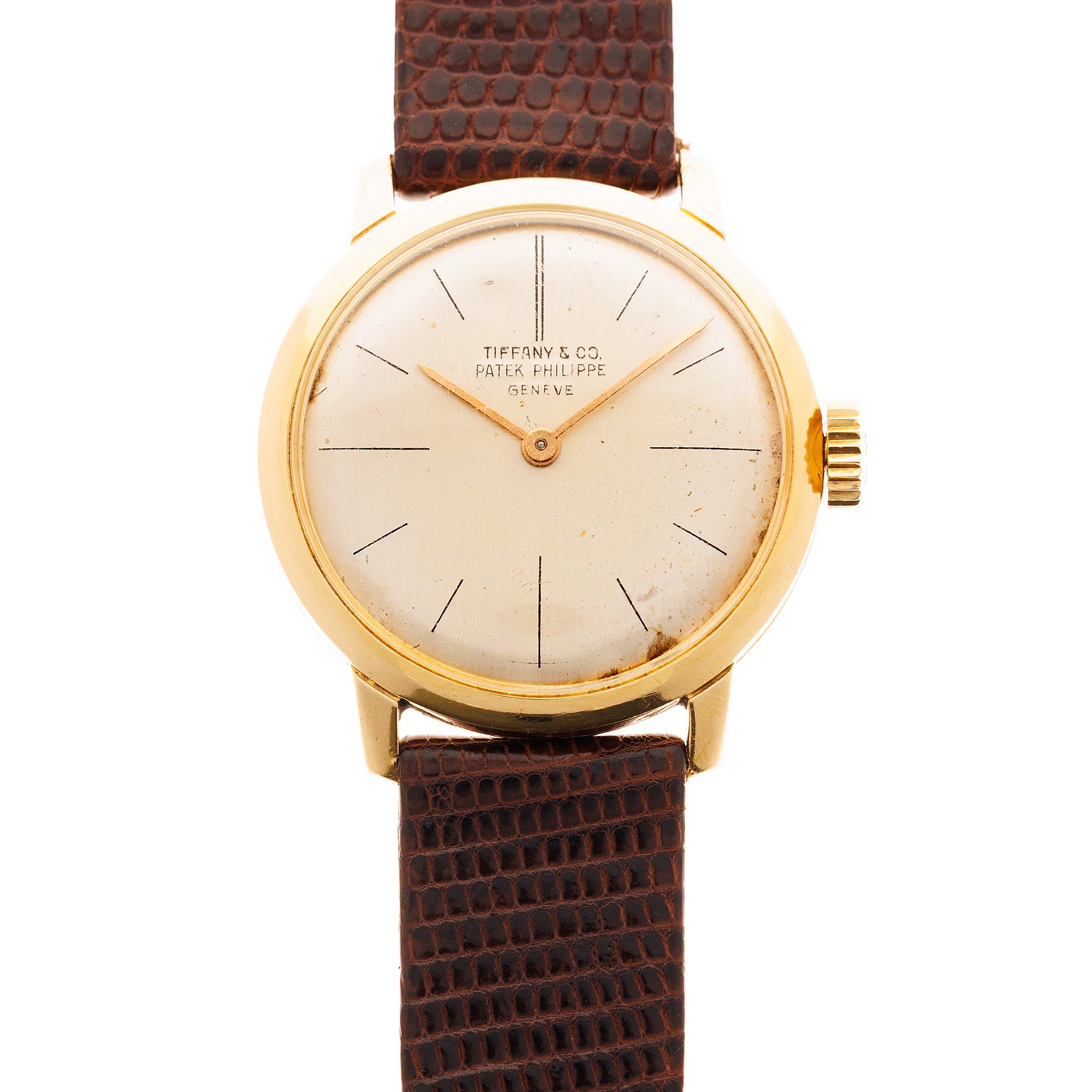 Patek Philippe Yellow Gold Calatrava Watch Ref. 2593, Retailed by Tiffany & Co.