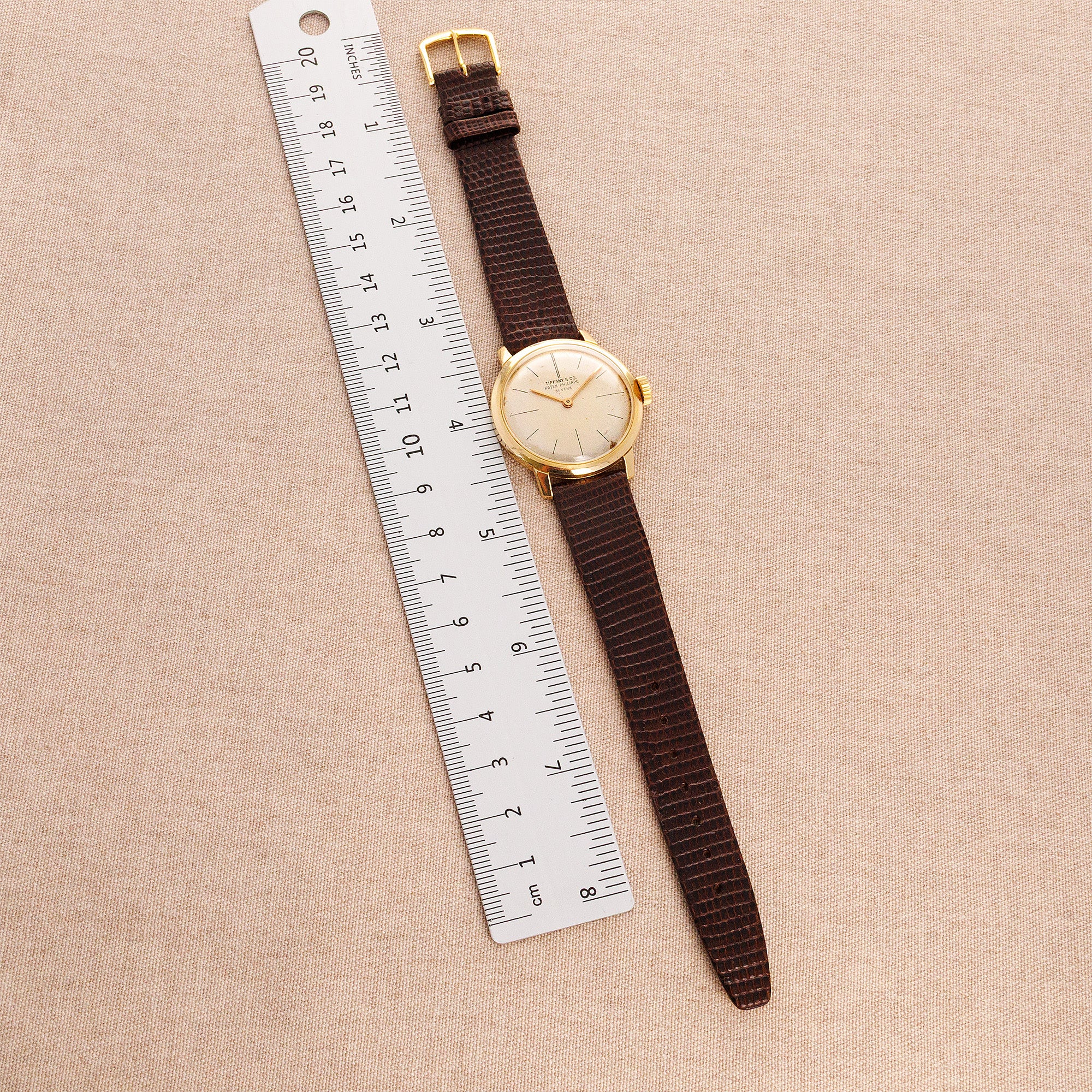 Patek Philippe Yellow Gold Calatrava Watch Ref. 2593, Retailed by Tiffany & Co.