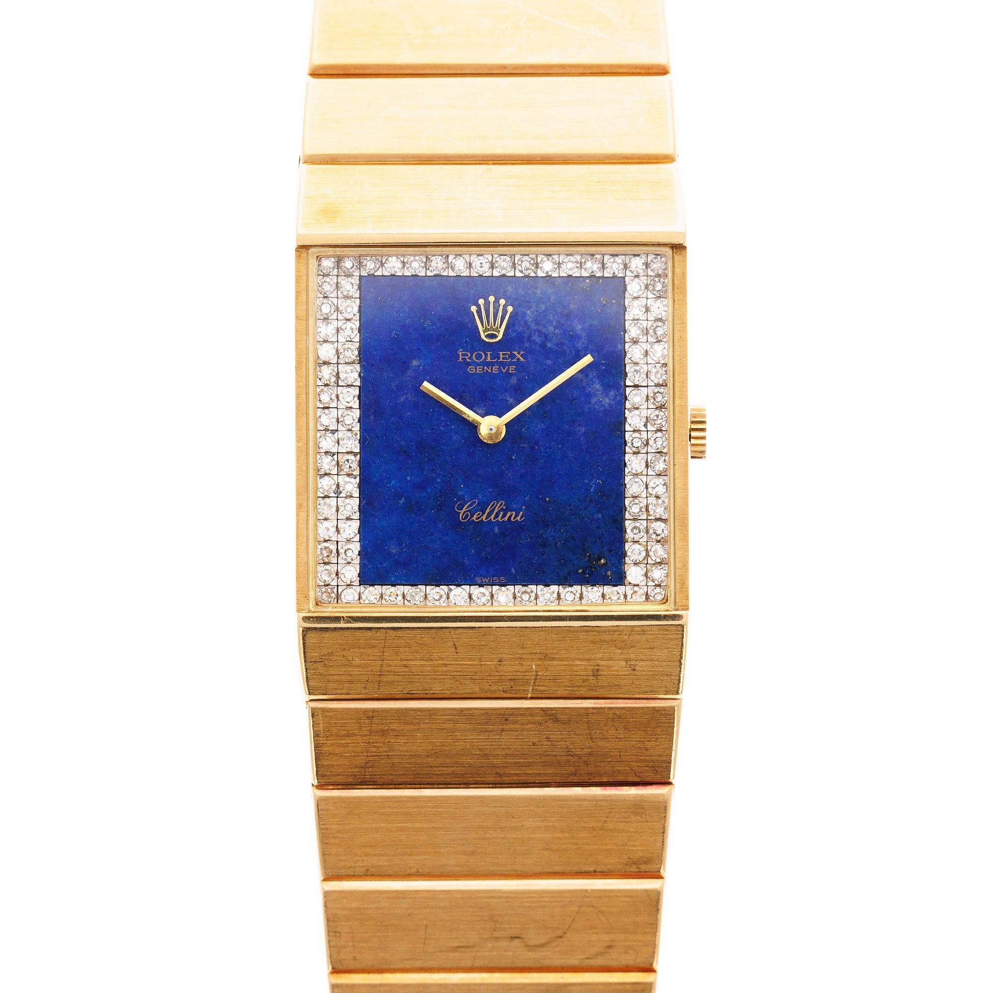 Rolex - Rolex Yellow Gold King Midas Ref. 4136 with Lapis Lazuli and Diamond Dial - The Keystone Watches