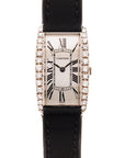 Cartier Paris White Gold Diamond Tank Watch, Movement by Vacheron Constantin