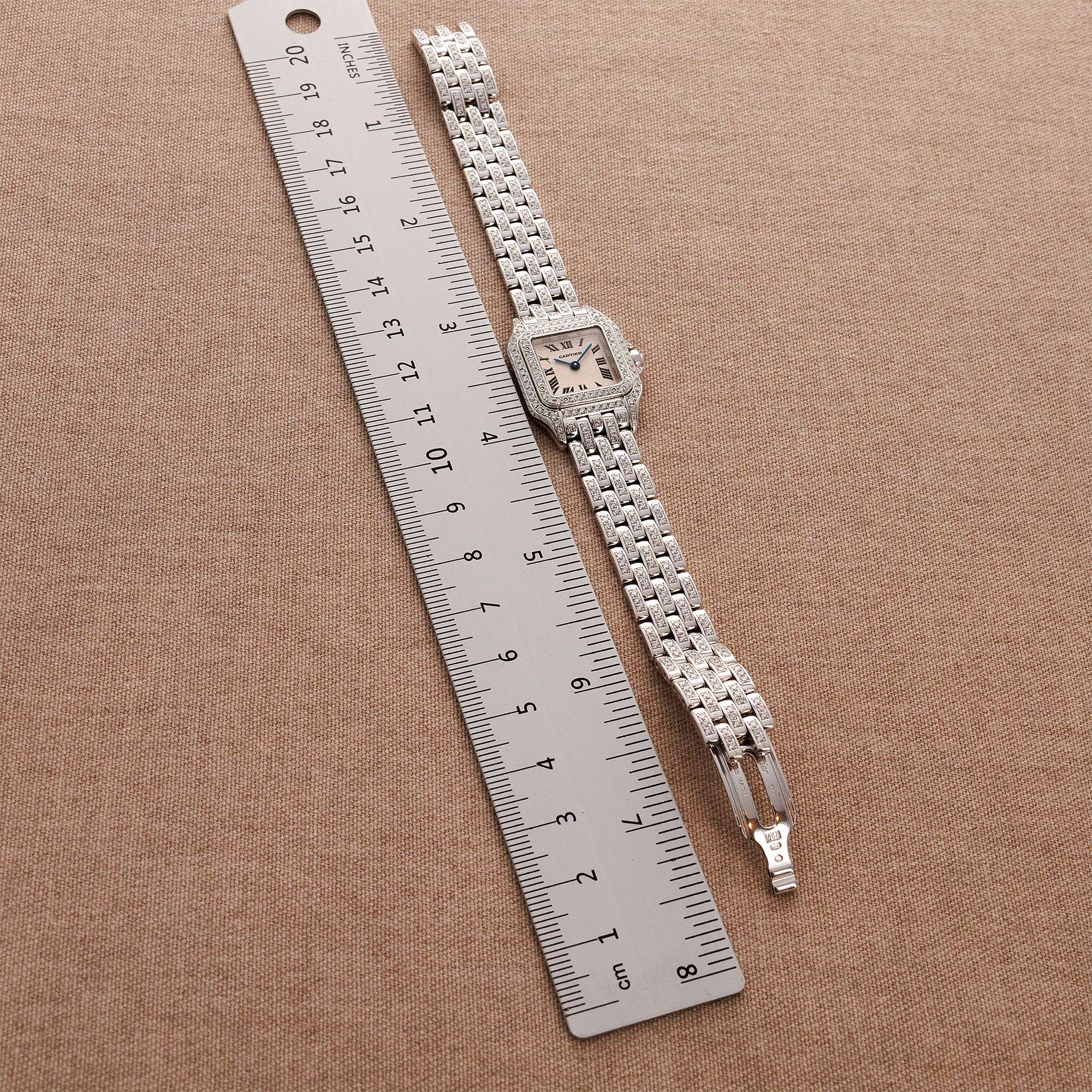 Cartier - Cartier Ladies White Gold Diamond Panthere Ref. WF3118FK - The Keystone Watches