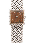 Piaget White Gold Vintage Bracelet Watch Ref. 9353 with Wood Dial